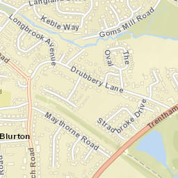 109 Drubbery Lane, Stoke-on-Trent ST3 Street Map