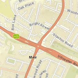 1 Grangewood Road, Stoke-on-Trent ST3 Street Map