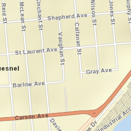 Quesnel Street Map