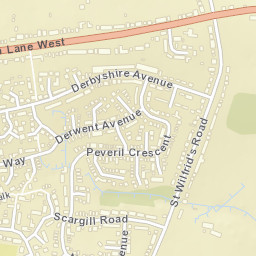 West Hallam Street Map