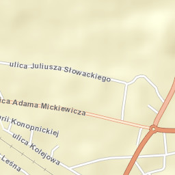 Dobiegniew Street Map