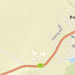 Sandyfields, Newcastle, Staffordshire ST5 Street Map