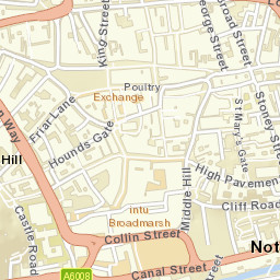 Nottingham Street Map