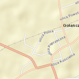 Gołańcz Street Map