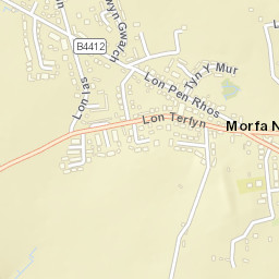 B4417, Pwllheli, Gwynedd LL53, UK Street Map