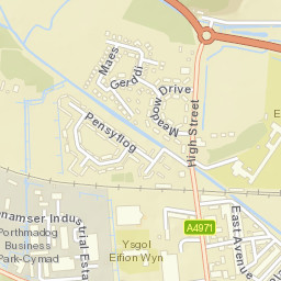 Porthmadog Street Map