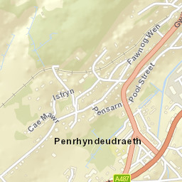 Penrhyndeudraeth Street Map