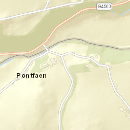 B4500, Chirk, Wrexham LL14, UK Street Map