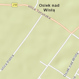 Osiek Street Map
