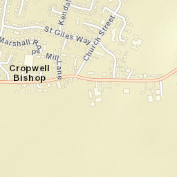 Cropwell Bishop Street Map