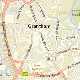 Grantham Street Map