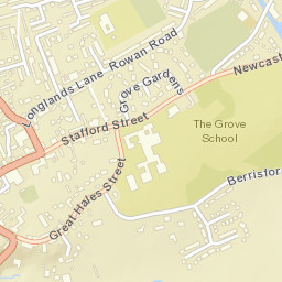 Newcastle Road, Market Drayton, Shropshire Street Map