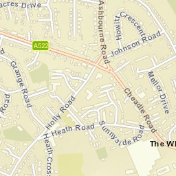 37 Mosley Drive, Uttoxeter, Staffordshire Street Map