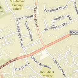 Uttoxeter Road, Derby DE3, UK Street Map