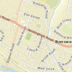 Borrowash Street Map