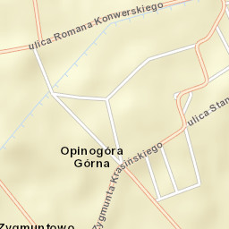 Opinogóra Górna Street Map