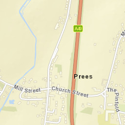Prees Street Map