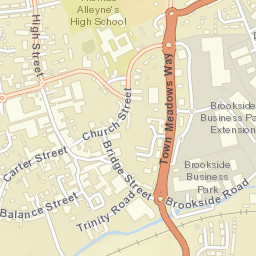 Uttoxeter Street Map