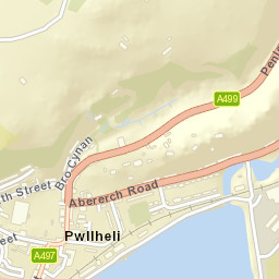 Pwllheli Street Map