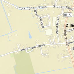 Billingborough Street Map