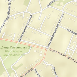 Gavrilovka Vtoraya Street Map