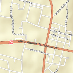 Maków Mazowiecki Street Map