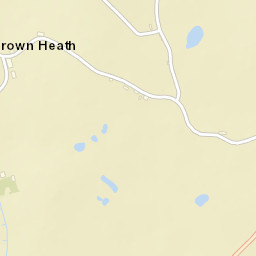 Brown Heath, adj Cross Keys (Unmarked) Street Map