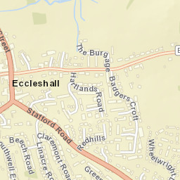 Eccleshall Street Map