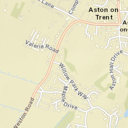 Aston-on-Trent Street Map