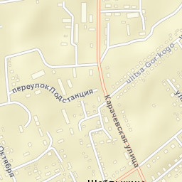 Shablykino Street Map
