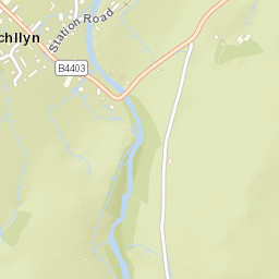 Frongain, Snowdonia National Park, Bala Street Map