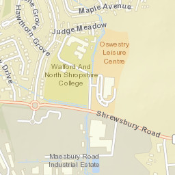 8 Shrewsbury Road, Oswestry, Shropshire Street Map