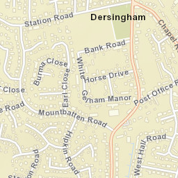 Dersingham Street Map
