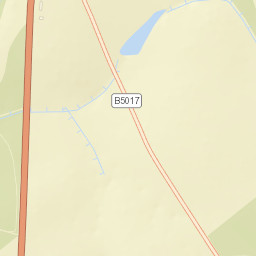 B5017, Staffordshire, UK Street Map