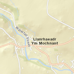 Llanrhaeadr-ym-Mochnant Street Map