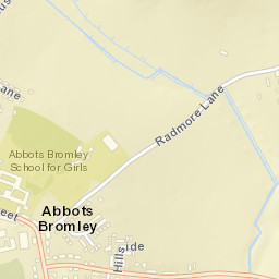 Abbots Bromley Street Map