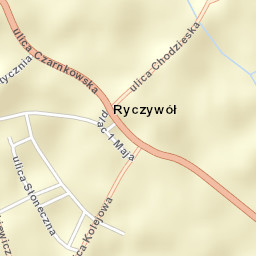 Ryczywół Street Map