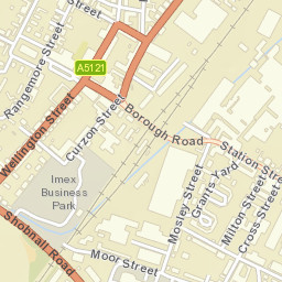 Burton upon Trent Street Map