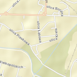 Powiat wągrowiecki Street Map