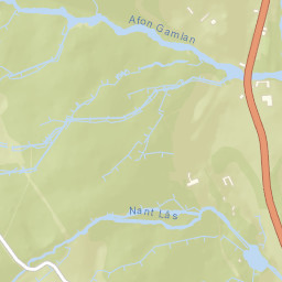 A470, Snowdonia National Park, Dolgellau Street Map