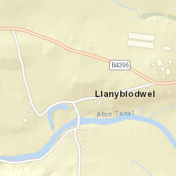 Tanatside, Llanyblodwel, Oswestry, Shropshire Street Map