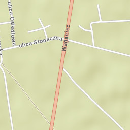 Waganiec Street Map