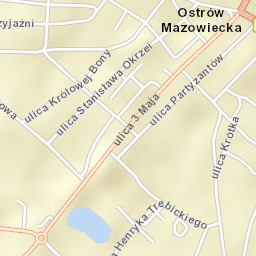 Ostrów Mazowiecka Street Map