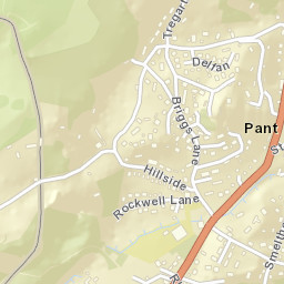 Pant Street Map