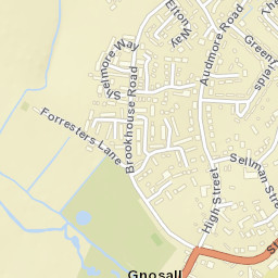 Gnosall Street Map