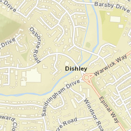 1 Monsarrat Way, Loughborough, Leicestershire Street Map