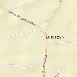 Lubiszyn Street Map