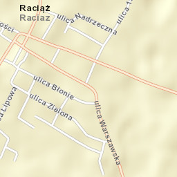 Raciąż Street Map