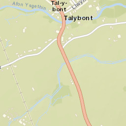Tal-y-bont Street Map