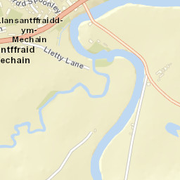 B4393, Llansantffraid, Powys SY22, UK Street Map